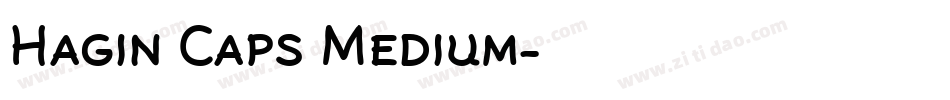 Hagin Caps Medium字体转换